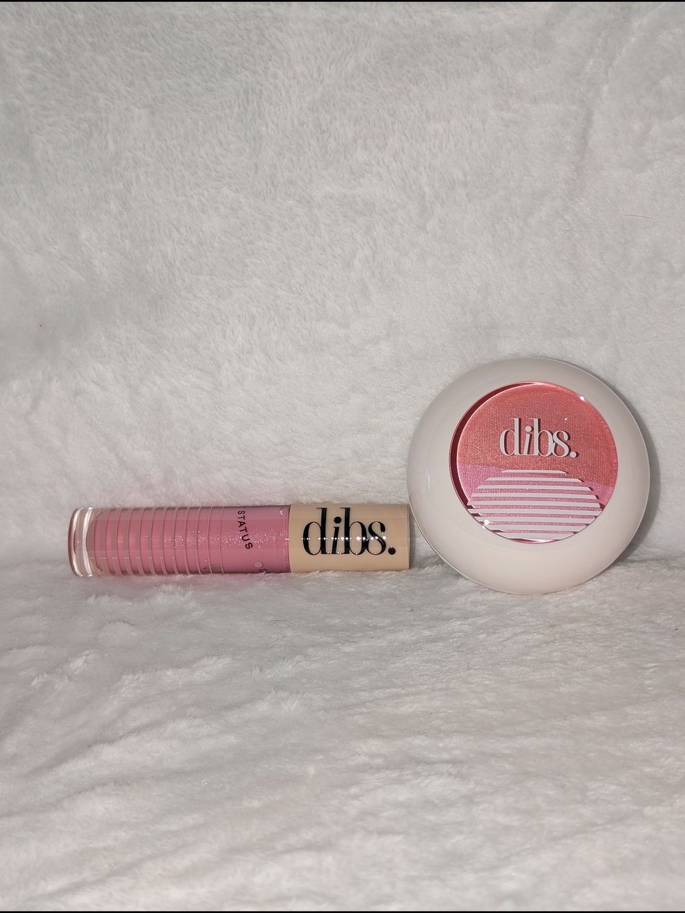 Dibs POP STAR The Duet Baked Blush 0.3 oz NIB/Go To Glossy Balm Italian Soda NIB